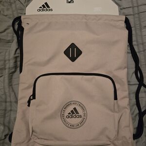 Adidas Light Tan Drawstring Backpack